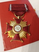 Zloty Krzyz Zaslugi legitymacja z PRL