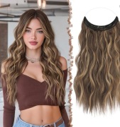 Nowy Treś Clip-in 50cm Miodowy Blond / Pasemka / Termoodporny!