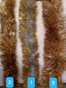 Łańcuch choinkowy ozdoba girlanda złoty 210cm