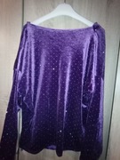 Piękna fioletowa bluzeczka z cyrkoniami