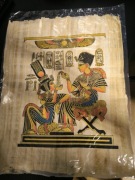 Papirus z obrazem z Egiptu z doliny królów