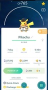 Shiny pikachu winter costume 2020 pokemon go