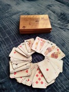 Zabytkowe belgijskie karty do gry SOLDAT łata 1945-55