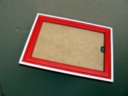 Ramka zdjęcie drewniana czerwona 10x15