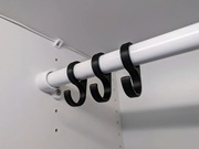 Haczyk do Szafy. Wieszak na Drążek. Zestaw 3x Średnica 30mm