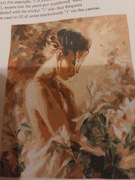 W2- Urocza modelka - malowanie po numerach / 40x52cm