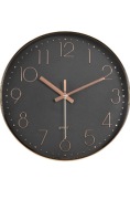 Zegar ścienny analogowy 30 cm różowe złoto szaro zielony 