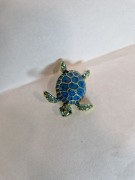 Broszka żółwik cyrkonie 