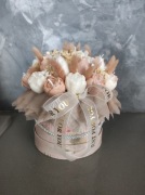 Flower box świece sojowe urodziny imieniny dzień matki