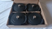 Le Creuset Żeliwny Zestaw 4 Mini Garnków z Pokrywkami Gourmand 
