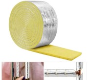 Taśma z wełną mineralną folia aluminiowa izolacyjna do pieca rur 10m
