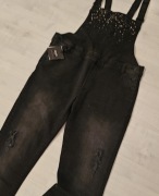 LIU JO spodnie ogrodniczki jeansy roz L