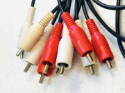 Technics kable RCA 4szt przewody czincz chinch oryginalne Japan