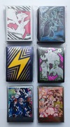 ORYGINALNE KOSZULKI OCHRONNE NA KARTY POKEMON TCG - 6 ZESTAWÓW (390szt) 