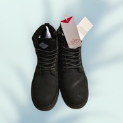 Lee Cooper Oryginalne Super Buty Zimowe Męskie Trekkingi Czarne 45 + gratis