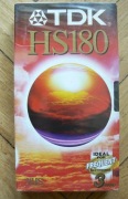 Kaseta VHS E-180 Nowa w folii. TDK