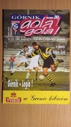 Program meczowy - Górnik Zabrze - Legia Warszawa - 1999 rok