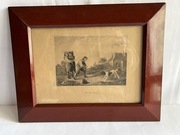 PRZEDWOJENNY MIEDZIORYT,przedwojenna rama.