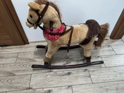 KOŃ NA BIEGUNACH  KONIK BUJANY RUCH + DŹWIEKI TANIO !!!