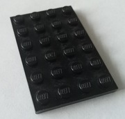 PŁYTKA LEGO 3032 4X6  CZARNA