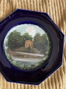 2 sygnowane xIX w talerze jeden uszkodzony 