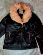 Kurtka skórzana ocieplana 