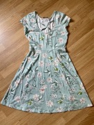 Orsay zielona letnia sukienka w kwiaty