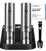 Elektryczny młynek zestaw do soli i pieprzu Lebenlang