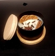 Świeca sojowa zapachowa pomarańcza 140g