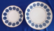 PORCELANA FINE CHINA LICHTE TALERZ DESEROWY + SPODEK 