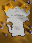 Zaproszenia na chrzest lub Roczek 