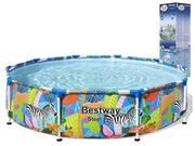 Basen stelażowy z grafiką Safari 