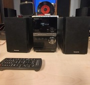Wieża PANASONIC SA-PM52 z pilotem sprawna kaseta cd radio RDS USB ipod