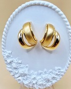 Kolczyki stal chirurgiczna mat i połysk  kontrastowe [K011]