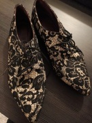 Czarne buty oxfordy koronkowe rozmiar 40 Timpson
