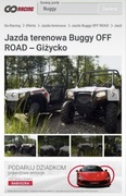 Bon podarunkowy na Jazdę terenową Buggy Off Road Giżycko