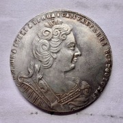 Stara Moneta Rosja Rubel Caryca Anna 1730 r.