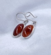 Kolczyki - Srebro i Bursztyn