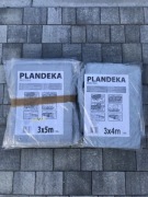 Plandeka Srebrna Mocna 3x4m oraz 3x5m