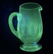 sosjerka szklo nie-uranowe, art deco, w stylu baccarat stare vintage