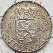 Holandia 1 gulden 1956 6,5g Ag 720