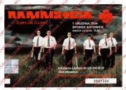 Bilet RAMMSTEIN - Katowice Spodek 2004 | Reise, Reise Tour | UNIKAT!