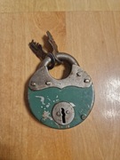 Vintage Stara Solidna kłódka ZSRR 10mm 2x Klucz lata 80'