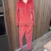 Dres welurowy S różowy