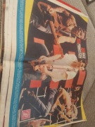 PLAKAT FOTOS ROZKŁADÓWKA BRUCE SPRINGSTEEN ORYGINAL LATA 80 PRL