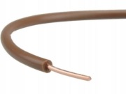 Przewód drut DY 1,5mm H07V-U 450/750V brązowy bębenek 500metrów