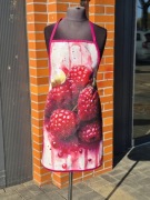 Fartuch kuchenny damski 58x78cm mocny fartuszek, kuchnia, maliny