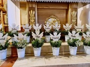 Drewniany aniołek komunia 