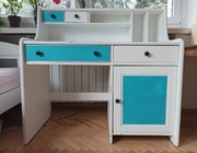 Biurko drewniane z nadstawką