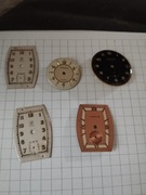 Zestaw pięciu tarczy zegarków Junghans 